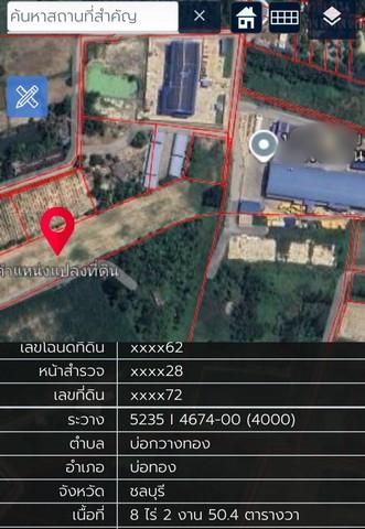 ขายที่ดินบ่อทองชลบุรี ขายที่ดิน 8-2-50.4 ไร่ สีที่ดินสีเหลือง ที่อยู่อำเภอบ่อทอง จังหวัดชลบุรี ใกล้ถนนเส้น 331 3