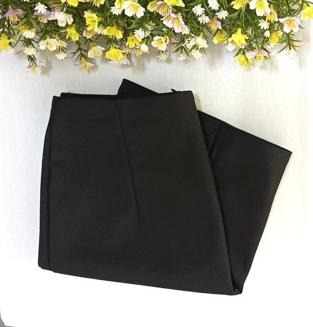 กระโปรงสั้นผ่าหน้าขา, สีดำ size S