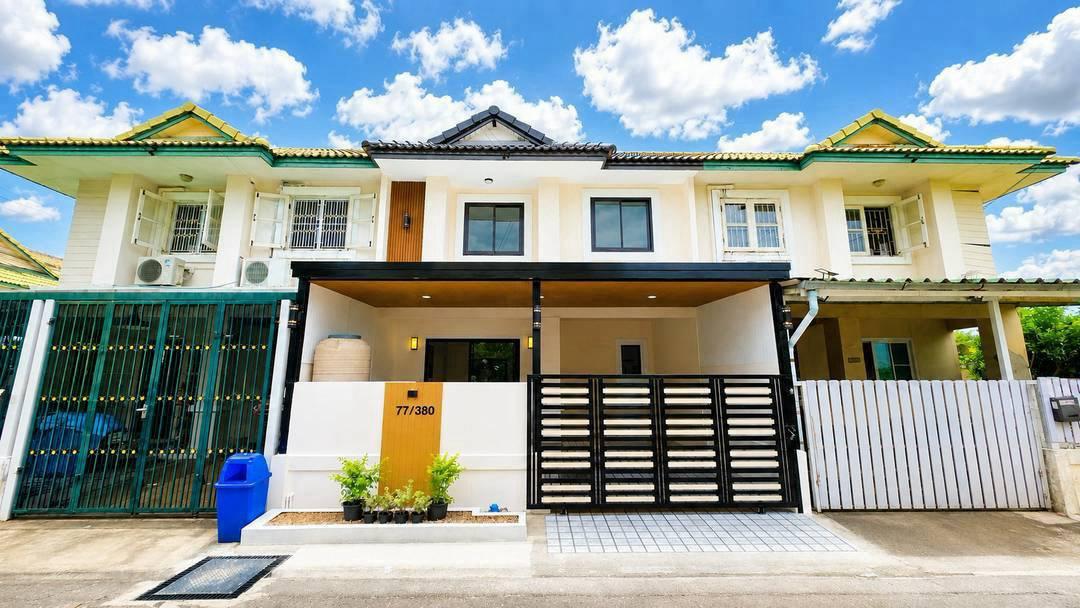 หมู่บ้านพฤกษา 30/1 ถนนบ้านกล้วยไทรน้อย ทาวน์เฮาส์ 2 ชั้น ตกแต่งใหม่พร้อมอยู่ บ้านหน้ากว้าง 6 เมตร 1