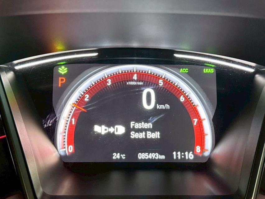 HONDA CIVIC 1.5 TURBO RS TOP 2019 MINOR CHANGE สีดำ FC-FK มือเดียวป้ายแดง  11
