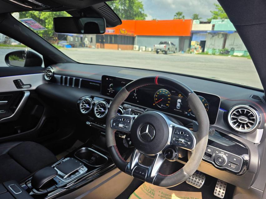 Mercedes-Benz CLA35 AMG ปี 2020 รถสีดำ Wrap ดำด้าน รถศูนย์ รูปที่ 8