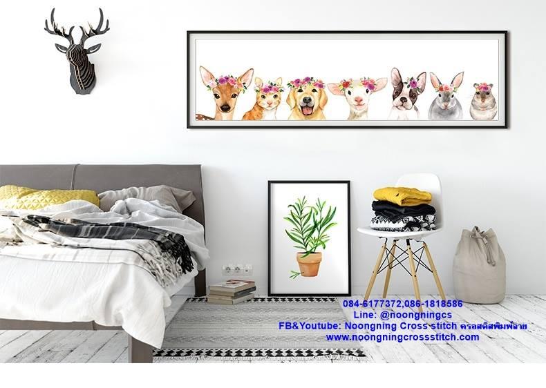 ร้าน Noongning Cross stitch ครอสติสพิมพ์ลาย จำหน่ายอุปกรณ์ครอสติส ภาพติดเพชร376 3