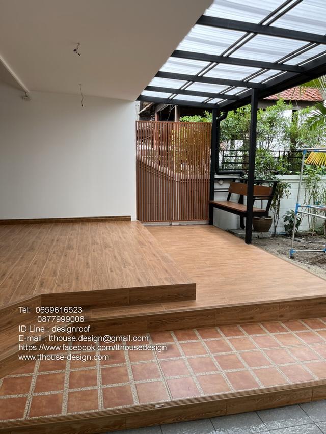 รับเหมา ต่อเติม โครงหลังคา กันสาด ห้องครัว เทพื้นปูกระเบื้อง Line dddesign23 รูปที่ 12