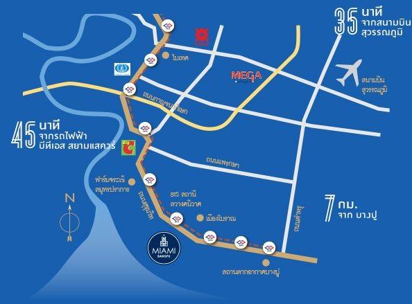 คอนโดทำเลดีห้องมุม ติดถนน Beach Front Villa 42.72 ตร.ม ชั้น 2 ขนาด 1 ห้องนอน 1 ห้องนั่งเล่น   พร้อมอยู่ ใกล้ รถไฟฟ้า ใกล้ทางด่วน ใกล้ห้าง ใกล้โรงเรียน 10