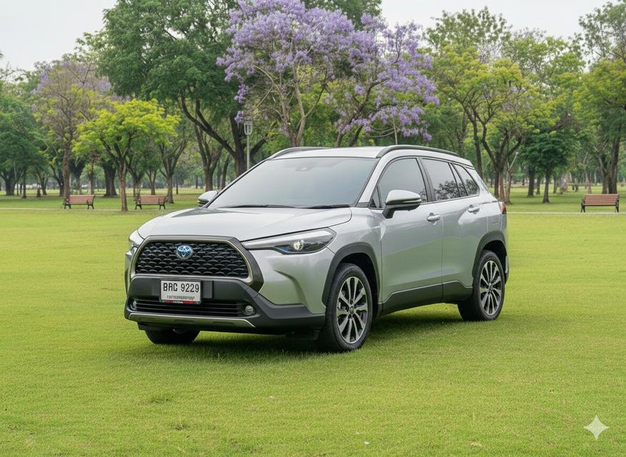 🔥ฟรีดาวน์ รถสวยมือเดียว ปีใหม่ ขับดีมาก Toyota Corolla CROSS 1.8 HEV Premium Safety AT ปี 2020
