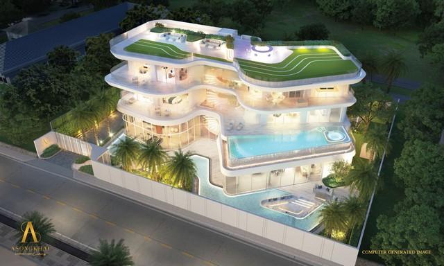 ขายบ้านหรูริมทะเล 3 ชั้น Asongkhai Pattaya ที่สุดแห่งความอลังการ หนึ่งเดียวในพัทยา ขนาด 449 ตรว. มีสระว่ายน้ำ (รวมเฟอร์)