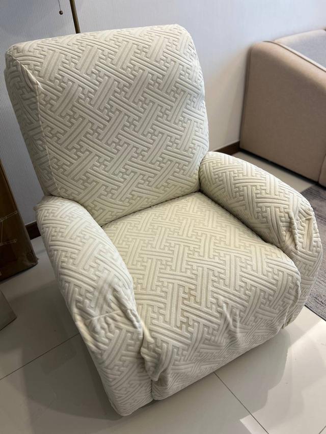 Modern Light Gray Recliner Armchair - Used Only 3 Months
