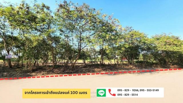 ขายที่ดินถมแล้ว 313 ตรว.ใกล้ทางเข้า-ออกถนนบางนา-ตราด 26โครงการรอยัล เพลส ด้านหลังติดวิวน้ำ ต้นไม้ล้อมรอบ บรรยากาศดี สมุท 2