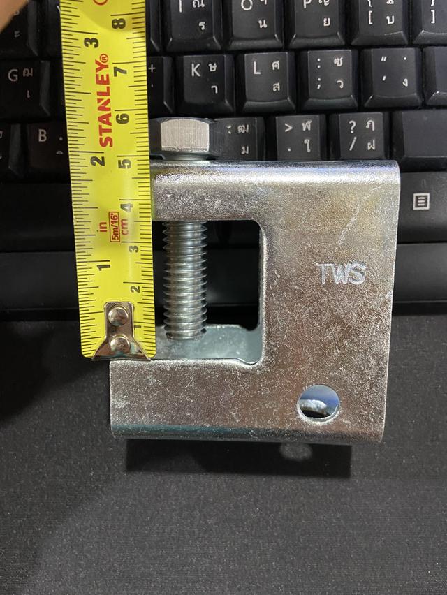 บีมแคล้ม Beam Clamp CB.1 TWS. ปากกว้าง 35 mm. (มีผลเทสการรับน้ำหนัก)