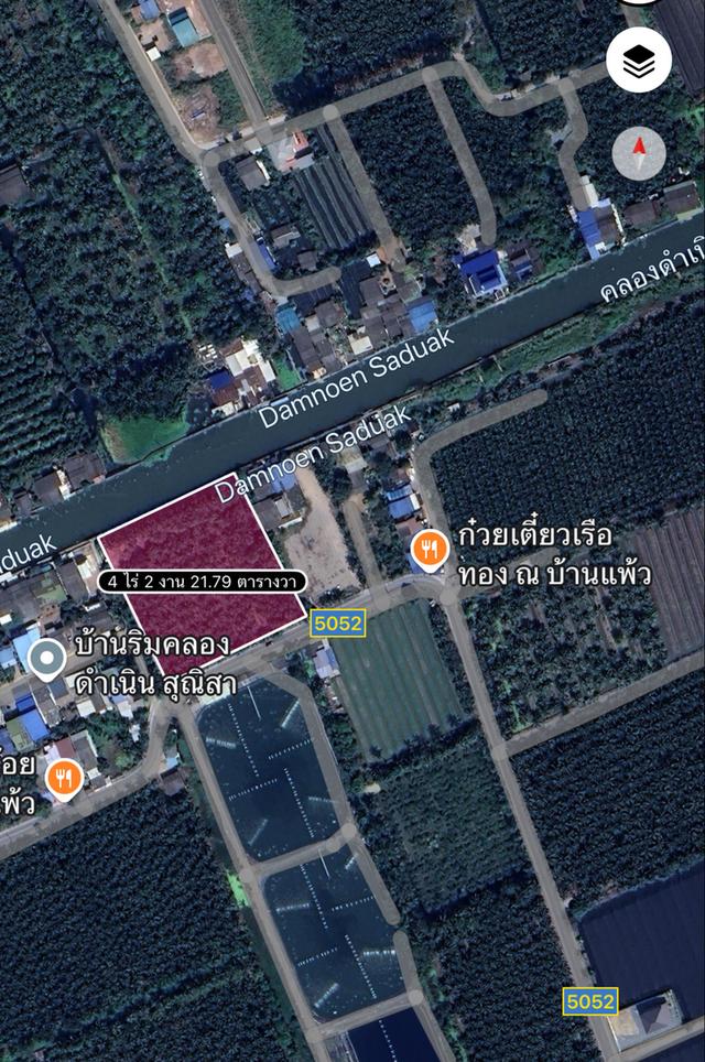 ขายที่ดินริมคลองดำเนินสะดวก ใกล้วัดหลักสี่สโมสร สมุทรสาคร 16