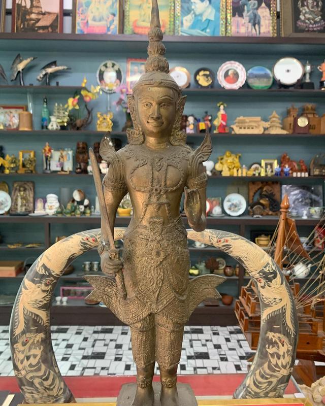 พระสยามเทวา ทองเหลืองขนาดใหญ่ 4