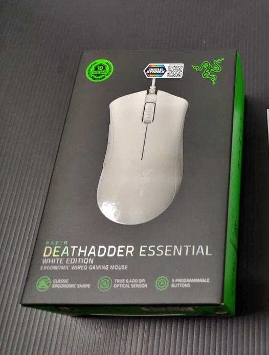 เมาส์ Razer Deathdder Essential สีขาว  5