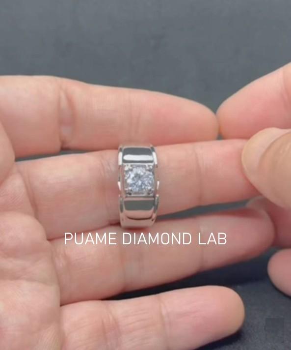 แหวนเพชรแท้ ดีไซน์ทันสมัย ราคาสบายกระเป๋า พร้อมใบรับประกันสินค้าที่ร้านปุอามี่ Diamond Lap Rama2 (095-8894732) รูปที่ 3