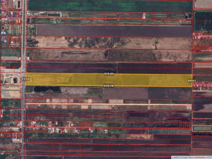 ขาย ที่ดิน ริมถ.คลองเก้า ขนาดใหญ่  ติดสามแยกไมตรีจิต 43 ไร่ 15.5 ตร.วา 1