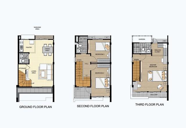 P523 ให้เช่าทาวน์โฮม 3 ชั้น โครงการ Cozy โคซี่ by BNTD ลาดพร้าว 41 ตกแต่งพร้อมเข้าอยู่ 14