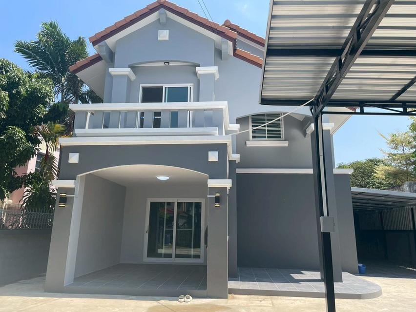 ขายบ้านเดี่ยวมือสอง หมู่บ้าน บ้านสวยริมธาร 1 (Ban Suan Rim Than 1) หลังมุม เนื้อที่ 92 ตร.ว. ใกล้ม.กรุงเทพธนบุรี และรพ.ราชพิพัฒน์ 1