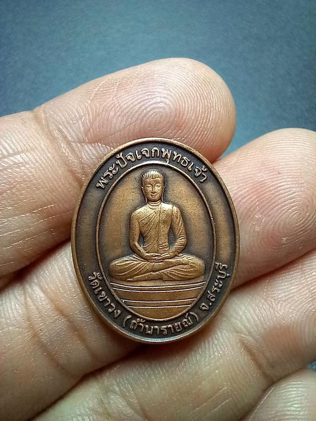 เหรียญพระปัจเจกพุทธเจ้า หลังหลวงพ่อฤาษีลิงดำ วัดท่าซุง ออก วัดเขาวง (ถ้ำนารายณ์) จ.สระบุรี พ.ศ. 2551