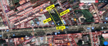 ขายด่วน ที่ดินแปลงสี่เหลี่ยมสวย ติดถนนเพชรเกษม 807 ตรว เหมาะสร้างคอนโด สำนักงาน Community Mall 2