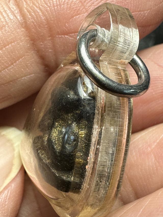 พระปิดตา เนื้อผงคลุกรักหลังแบบพิมพ์เล็ก เก่า รูปที่ 9