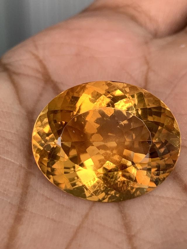อัญมณีซิทริน natural citrine mineral rock stone gift