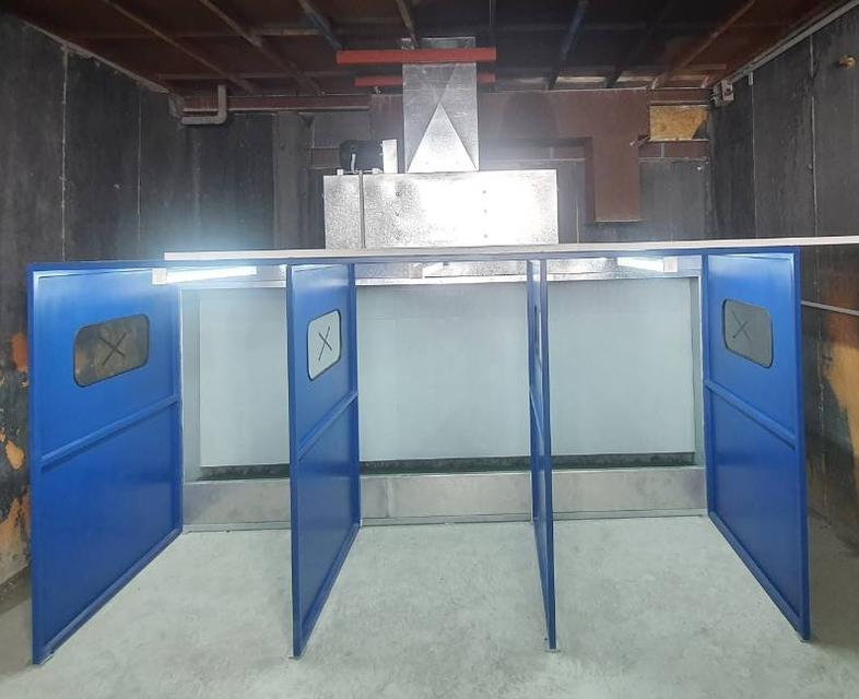 ขาย ออกแบบ รับติดตั้ง ห้องพ่นสีรถเครน ห้องพ่นอบสีรถโฟล์คลิฟท์ ห้องอบพ่นสีเรือ ห้องพ่นสีเฟอร์นิเจอร์ บู๊ทพ่นสีม่านน้ำ ห้องอบสี ห้องพ่นสีเครื่องบิน รูปที่ 17