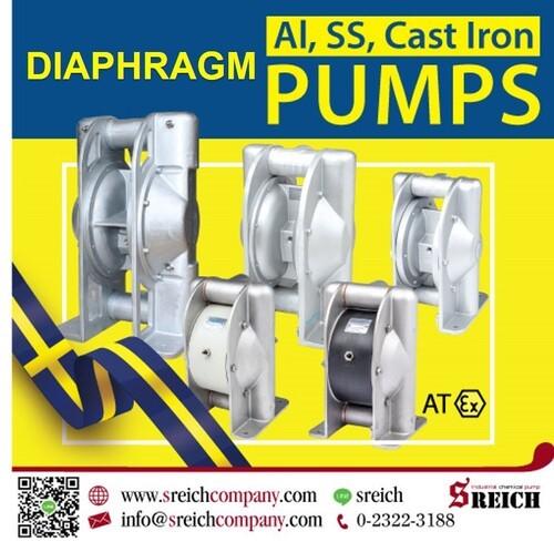 Diaphragm pump ปั๊มสูบของเหลว ปั๊มโลหะ แข็งแรงทนทาน จากสวีเดน