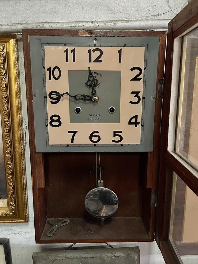 นาฬิกาโบราณ แขวนผนัง ระบบไขลาน ตราสมอ นาฬิกาญี่ปุ่นโบราณแขวนผนัง รูปที่ 2