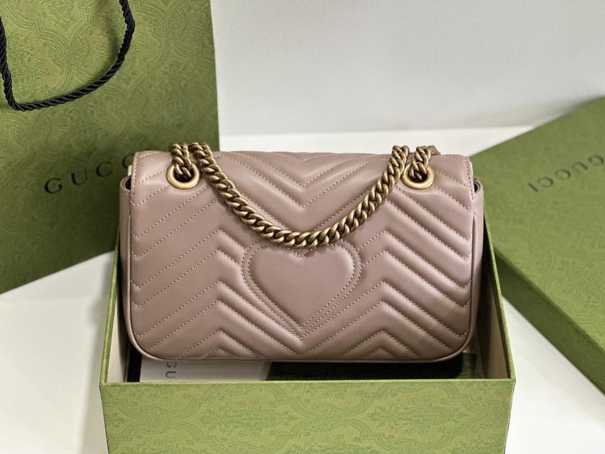 กระเป๋า Gucci Marmont 26 สีเบจ 9