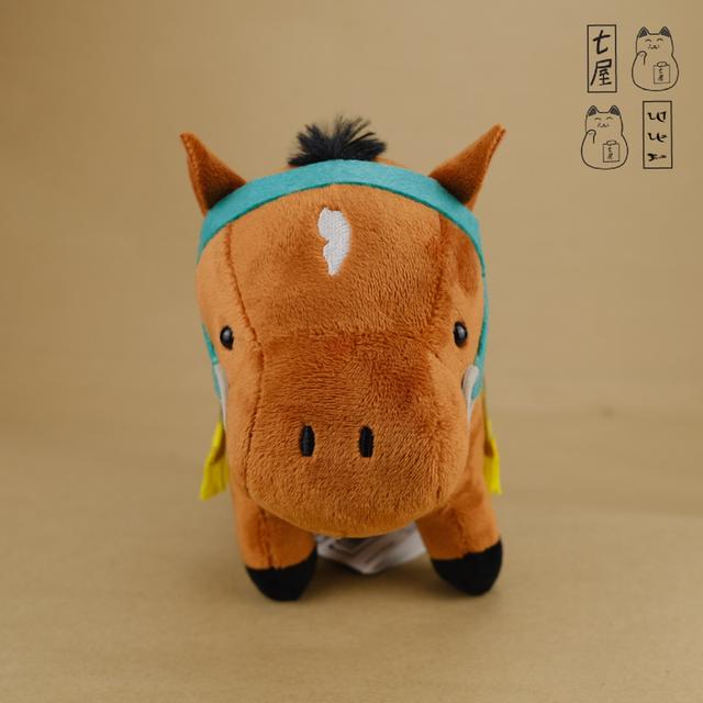 ตุ๊กตา ต้าวอ้วน ม้าแข่ง。นิปโป・เทย์โอ・=͟͟͞🏇💨 Nippo Teio・Standard 18 cm ✅ SK Japan・Thoroughbred Collection Plush 22・Dai-yon-kai・Mile Championship 1987 รูปที่ 2