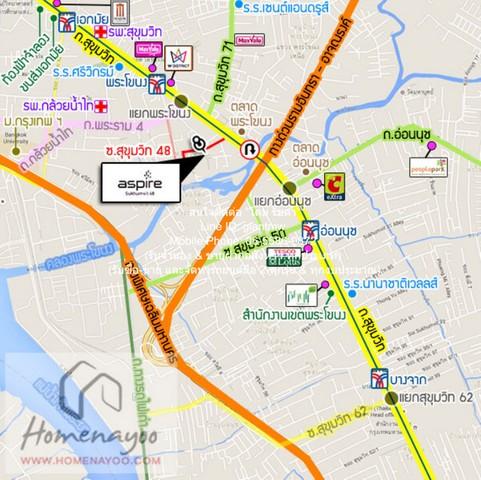 ให้เช่าคอนโด แอสปาย สุขุมวิท (Aspire Sukhumvit 48) BTS พระโขนง ตึก S ชั้น 26 38.5 ตร.ม. 1 น 1 น้ำ ราคา 22,000 บาท/เดือน