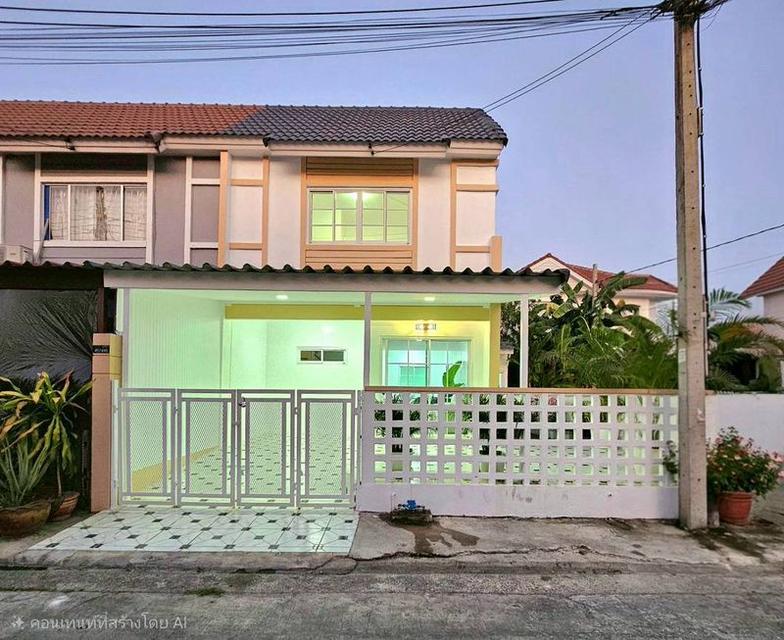 พฤกษา45 ถนนวัดลาดปลาดุกทาวน์เฮ้าส์ 2 ชั้น หลังมุม ตกแต่งใหม่พร้อมอยู่ มีพื้นที่ด้านข้าง พร้อมจัดสวนหิน ต้นสายรถเมล์ไปตลาดบางใหญ่ 1