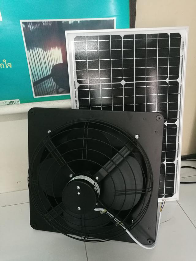 พัดลมระบายอากาศร้อนใต่หลังคาระบบโซล่าเซลล์SolarCell 4