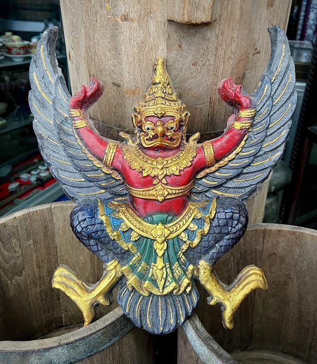 พญาครุฑ ครุฑพ่าห์ พญาครุฑหน้ายักษ์ พญาครุฑหน้าดุ ขนาด30ซม
