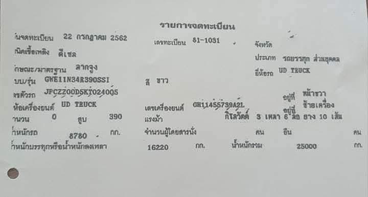 ขาย 10 ล้อหัวลาก,UD,ESCOT,GWE 390 5