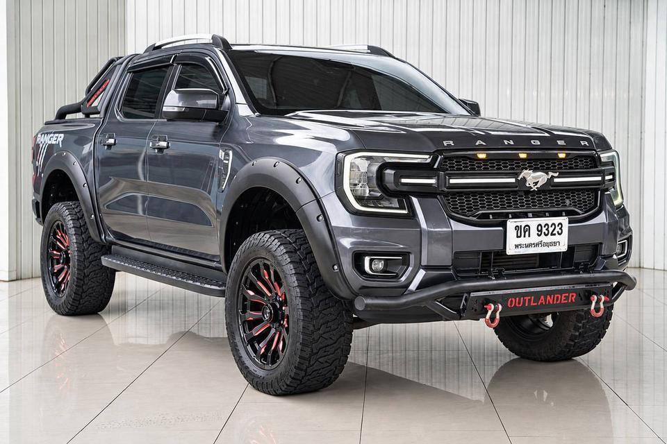 FORD RANGER 2.0 TURBO XLT ปี 2023 สีเทา โฉม HI-RIDER DOUBLE CAB