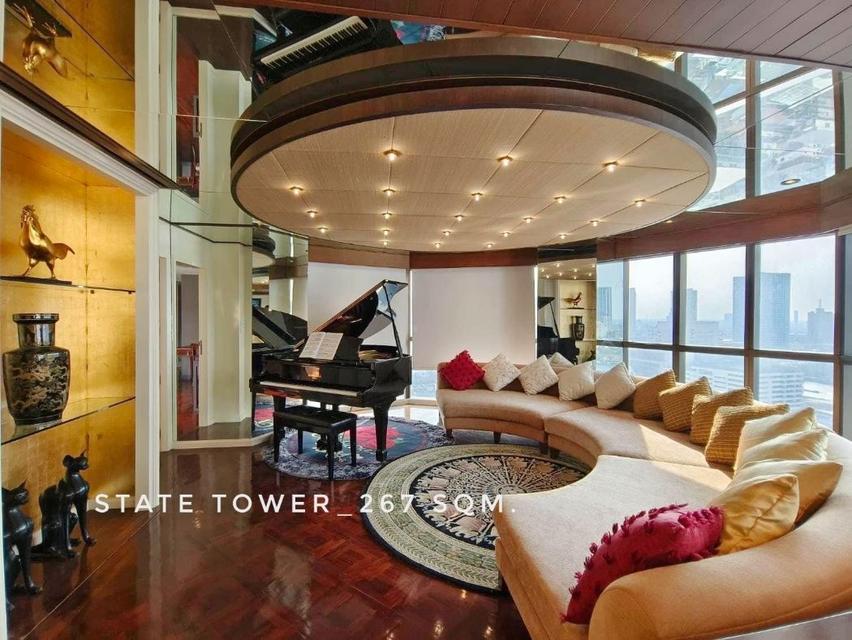 ให้เช่า คอนโด Exclusive Luxury Residence with Chao-Phaya River View State Tower สีลม (สเตท ทาวเวอร์ สีลม) 267 ตรม. with  5