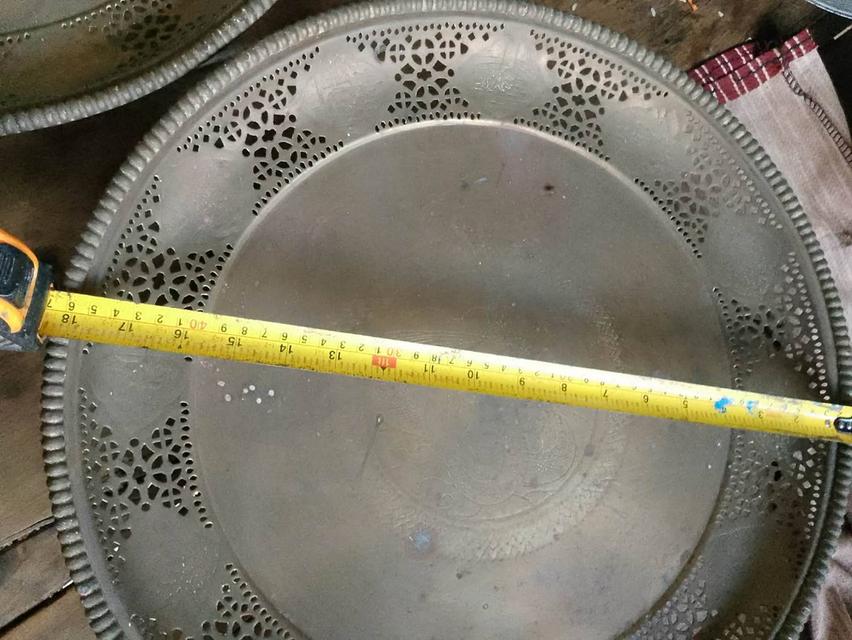 ถาดทองเหลือง. ขนาด18นิ้ว