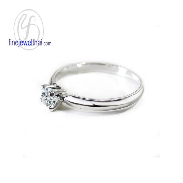 Finejewelthai-แหวนเพชร-แหวนแต่งงาน-แหวนเงินแท้-R1183cz