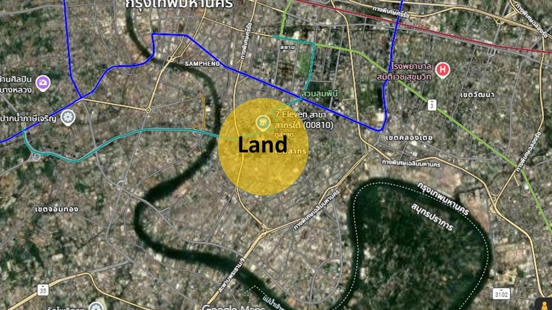 ขายที่ดินพร้อมสิ่งปลูกสร้าง ใจกลางสาทร ติด BTS เซนต์หลุยส์ ผังสีแดง พ.5 4