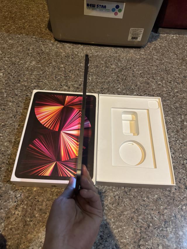 ขายๆๆๆถูกๆๆiPadPro11นิ้ว M1 สีSpace Gray 128กิ๊กWifi Celluer ใส่ซิมได้ มีกล่องอีมี่ตรงคับใช้งานดีทุกๆฟังชั่นสูนTrueทุกๆฟังชั่นรีสโตได้ตลอดไม่มีติดไอคร 6