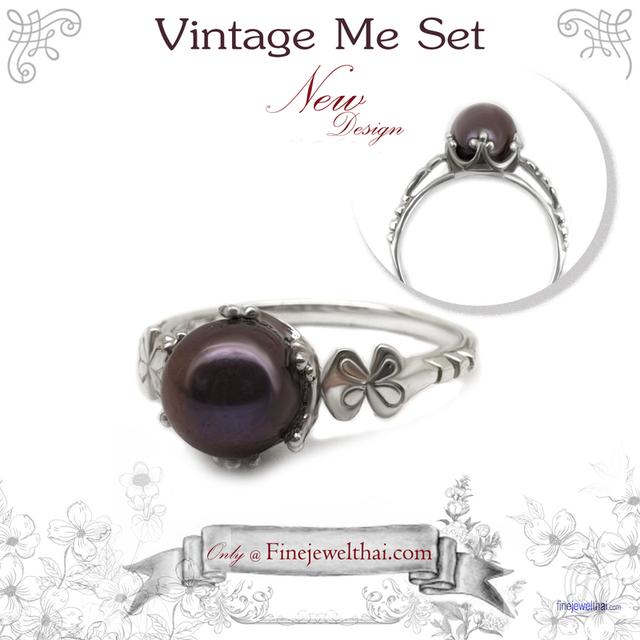 Finejewelthai แหวนมุกแท้ มุกน้ำจืด แหวนสไตล์วินเทจ R1364pl รูปย่อยที่ 2