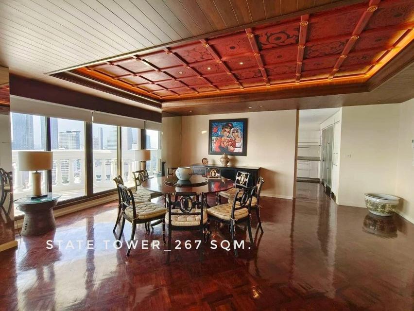 ให้เช่า คอนโด Exclusive Luxury Residence with Chao-Phaya River View State Tower สีลม (สเตท ทาวเวอร์ สีลม) 267 ตรม. with  6