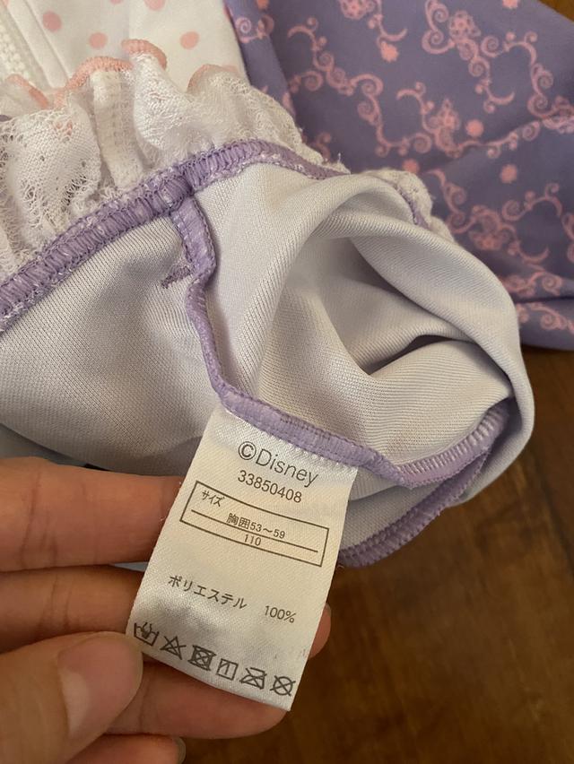 Disney เจ้าหญิง Rapunzel ชุดว่ายน้ำเด็ก+เสื้อกันแดด รูปที่ 4