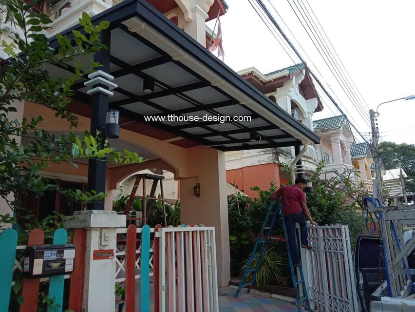 รับเหมา ต่อเติม โครงหลังคา กันสาด ห้องครัว เทพื้นปูกระเบื้อง Line dddesign23 รูปที่ 5