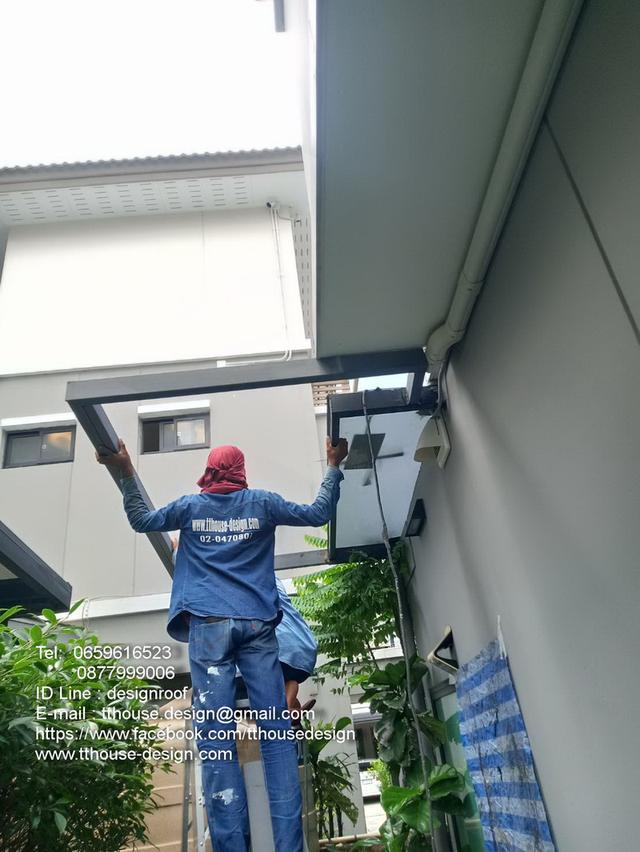 รับเหมา ต่อเติม โครงหลังคากันสาด ต่อเติมห้องครัว เทพื้นปูกระเบื้อง Line dddesign23 รูปที่ 12