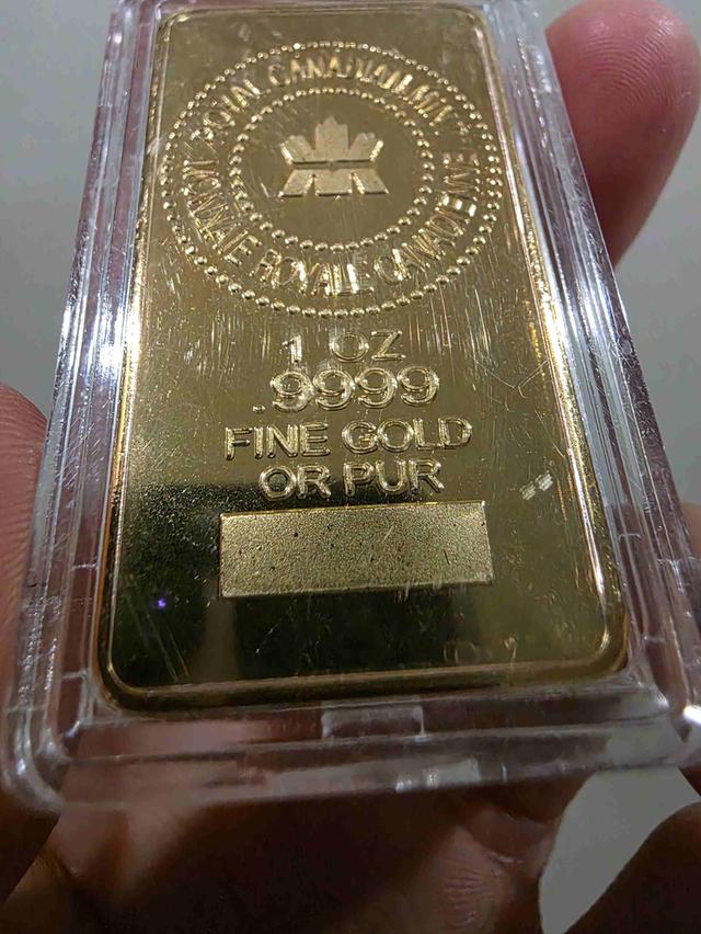 A. แท่งสีทอง หนักๆ ของสะสม 999.9 1 OZ สวย หายาก เดิมๆ  หนักๆ ขายตามสภาพ ไม่ได้รับประกัน พร้อมส่ง รูปที่ 3