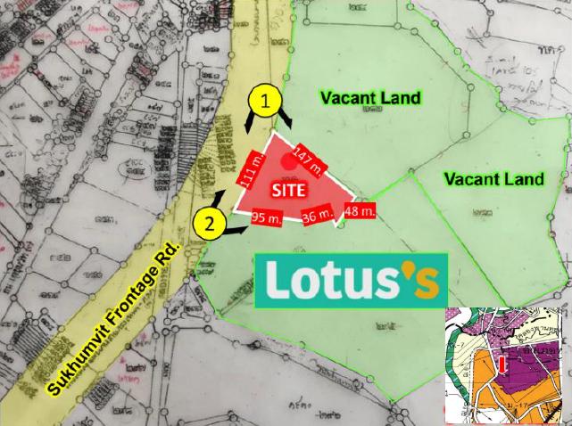 ขายที่ดิน อมตะ ชลบุรี โลตัสพลัสมอล 2