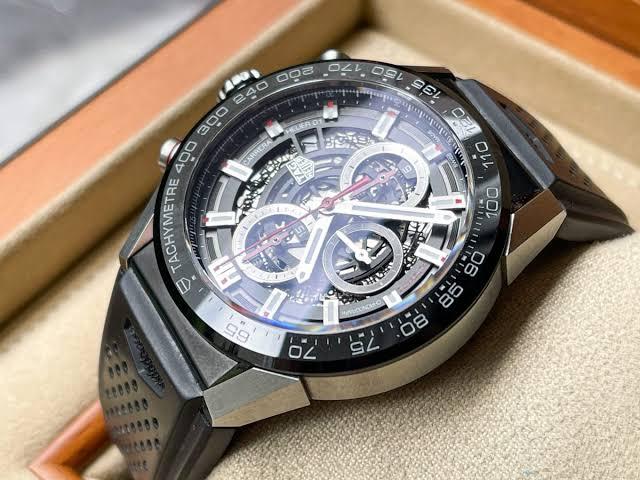 Tag Heuer Carrera Black Skeleton Ref.CAR2A1W 🎱🔴 Size 43 mm 2