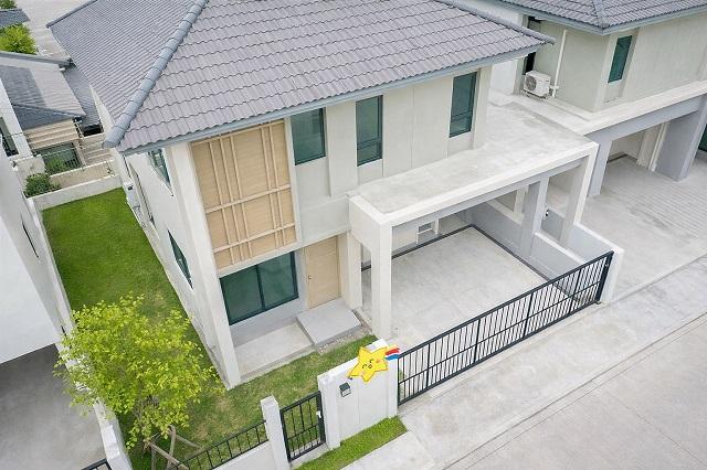 Nonthaburi Stadium วัดสวนแก้ว ท่าเรือพระราม 5 2.5 กม.ให้เช่าบ้านเดี่ยว ราชพฤกษ์ 3 นอน 3 น้ำ 43 ตร.วา. 176 ตร.ม. บ BTS บา 1