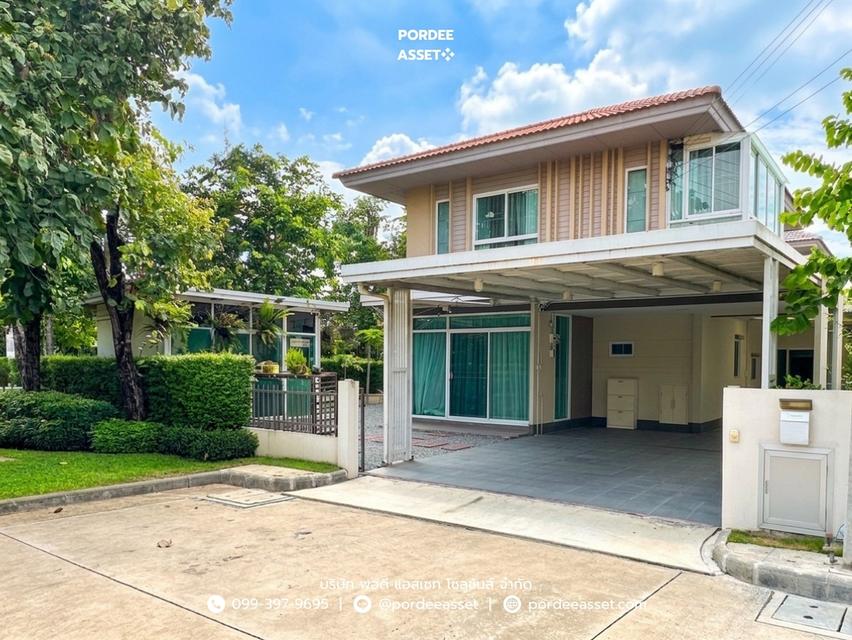 คณาสิริ ชัยพฤกษ์-วงแหวน ถ.บางกรวย ไทรน้อย (หลังริมติดสวนโครงการ จอดรถ 3 คัน ต่อเติมครบ บิวท์อินจัดเต็ม) : Kanasiri Chaiyaphruek-Wongwaen 2
